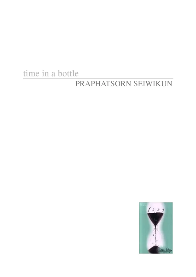 Time in a bottle - PRAPHATSORN SEIWIKUN - Thaifiction Publishing