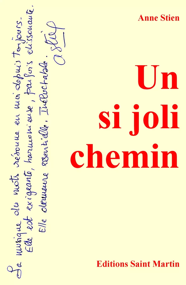 Un si joli chemin - Anne Stien - Editions Saint Martin