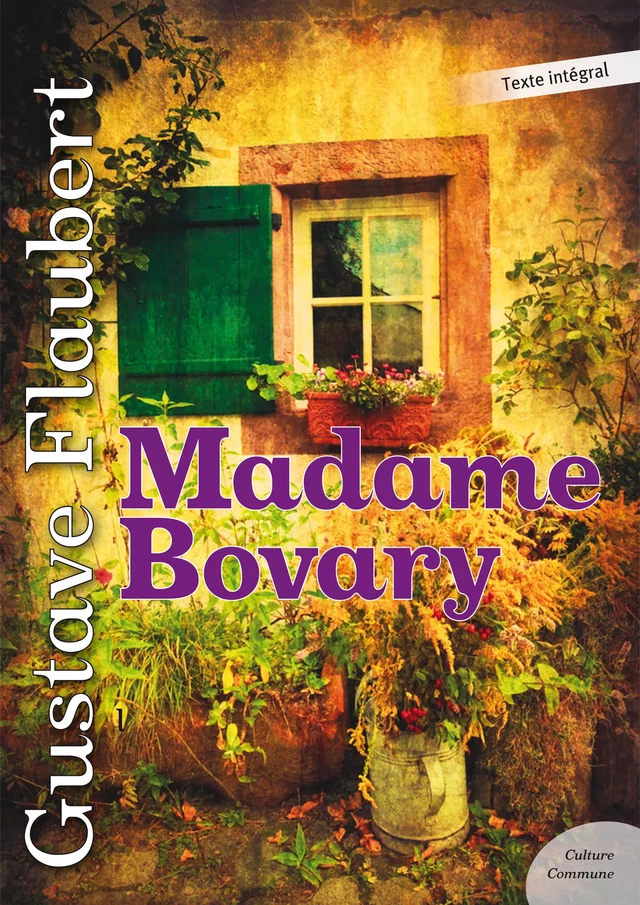 Madame Bovary - Gustave Flaubert - Culture commune