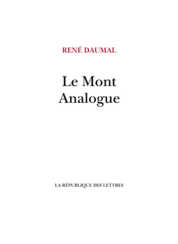 Le Mont Analogue