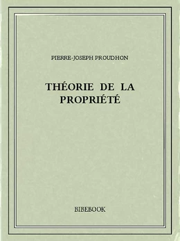 Théorie de la propriété