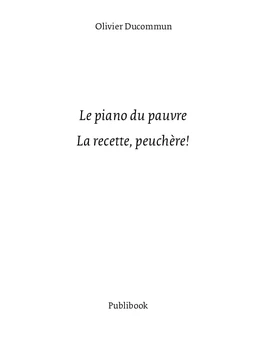 Le Piano du pauvre