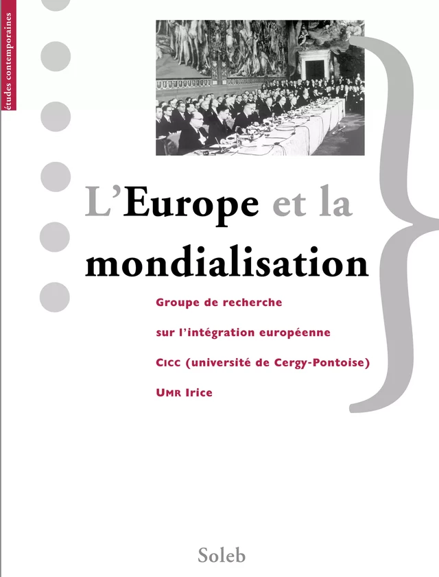 L’Europe et la mondialisation -  Collectif - éditions Soleb