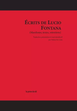 Écrits de Lucio Fontana