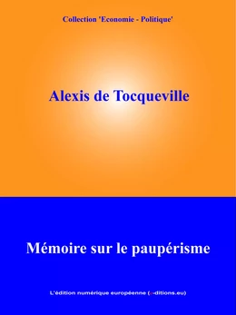 Mémoire sur le paupérisme