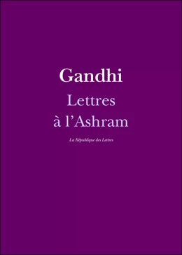 Lettres à l'Ashram