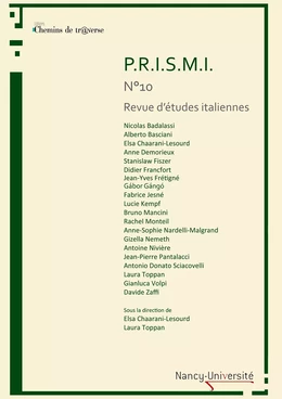 P.R.I.S.M.I. n°10 : Regards croisés entre l'Italie et l'Europe centrale et orientale