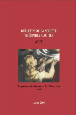 Bulletin de la société Théophile Gautier n27