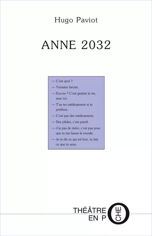 Anne 2032 - Hugo Paviot - Editions du Laquet