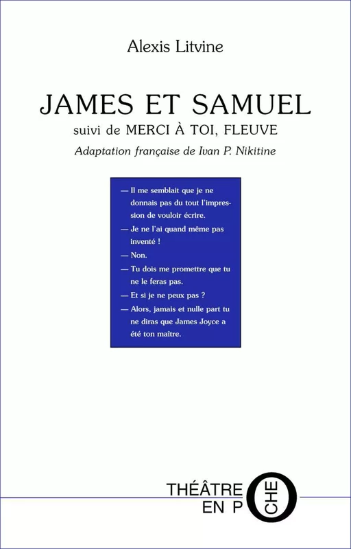 James et Samuel - Alexis Litvine - Editions du Laquet