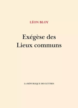 Exégèse des Lieux Communs