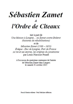 Sébastien Zamet et l'Ordre de Cîteaux