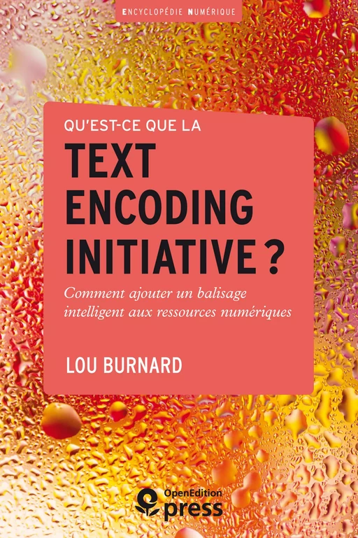 Qu’est-ce que la Text Encoding Initiative ? - Lou Burnard - OpenEdition Press