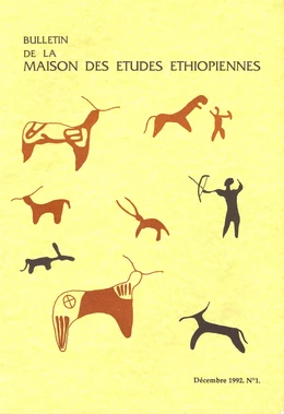 Bulletin de la Maison des études éthiopiennes | Décembre 1992. N°1