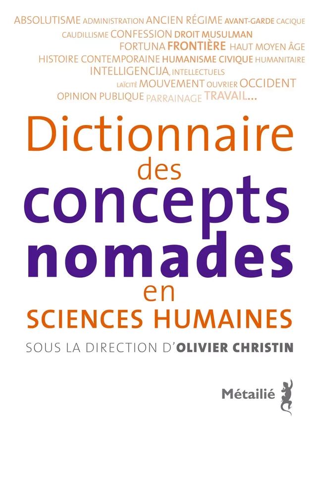 Dictionnaire des concepts nomades en sciences humaines - Olivier Christin - Métailié