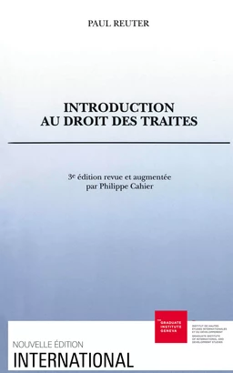 Introduction au droit des traités