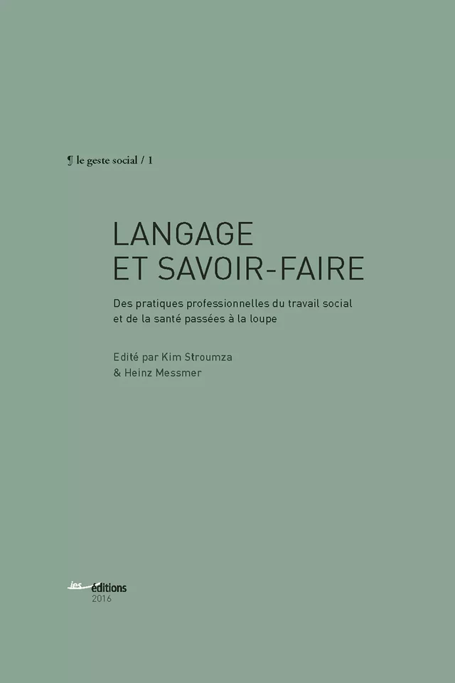 Langage et savoir-faire -  - Éditions ies