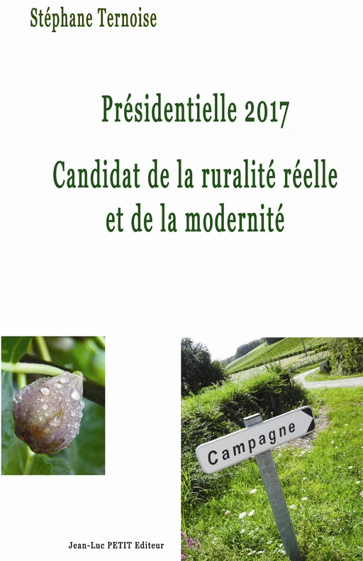 Présidentielle 2017 Candidat de la ruralité réelle et de la modernité - Stéphane Ternoise - Jean-Luc PETIT Editions