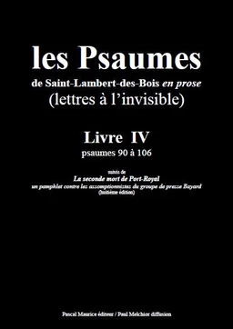 Les Psaumes de Saint-Lambert-des-Bois en prose