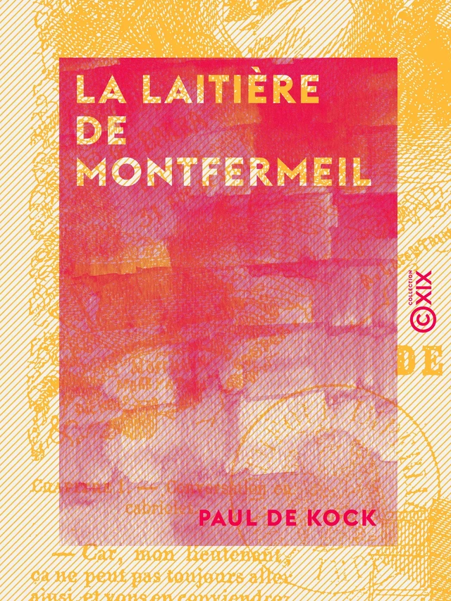 La Laitière de Montfermeil - Petits tableaux de mœurs - Le Muletier - Paul de Kock - Collection XIX