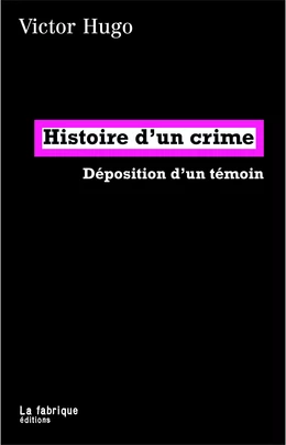 Histoire d'un crime