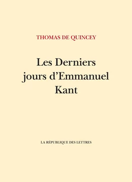 Les Derniers Jours d'Emmanuel Kant