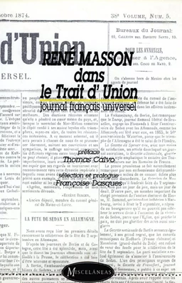 René Masson dans le Trait d’Union