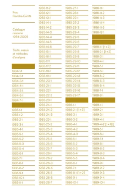 Frac Franche-Comté - Catalogue raisonné 1984-2009