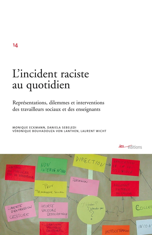 L'incident raciste au quotidien - Monique Eckmann, Daniela Sebeledi, Laurent Wicht, Véronique Bouhadouza von Lanthen - Éditions ies