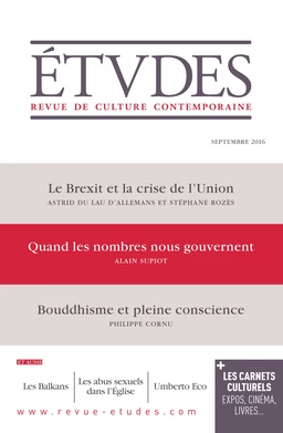 Etudes Septembre 2016