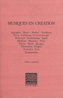 Musiques en création