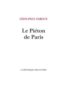 Le Piéton de Paris