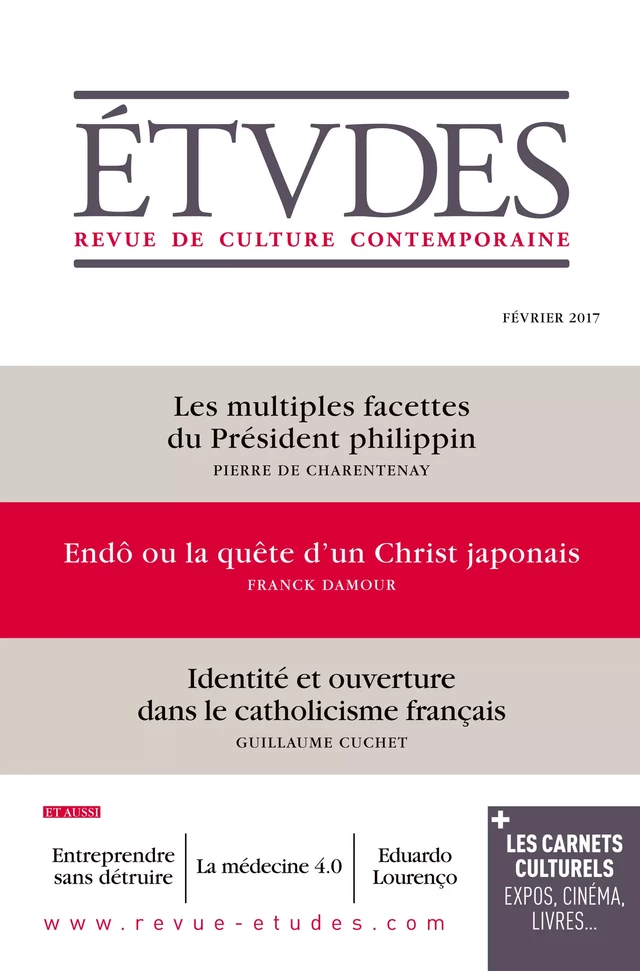 Etudes n°4235 - février 2017 -  - Revue Études