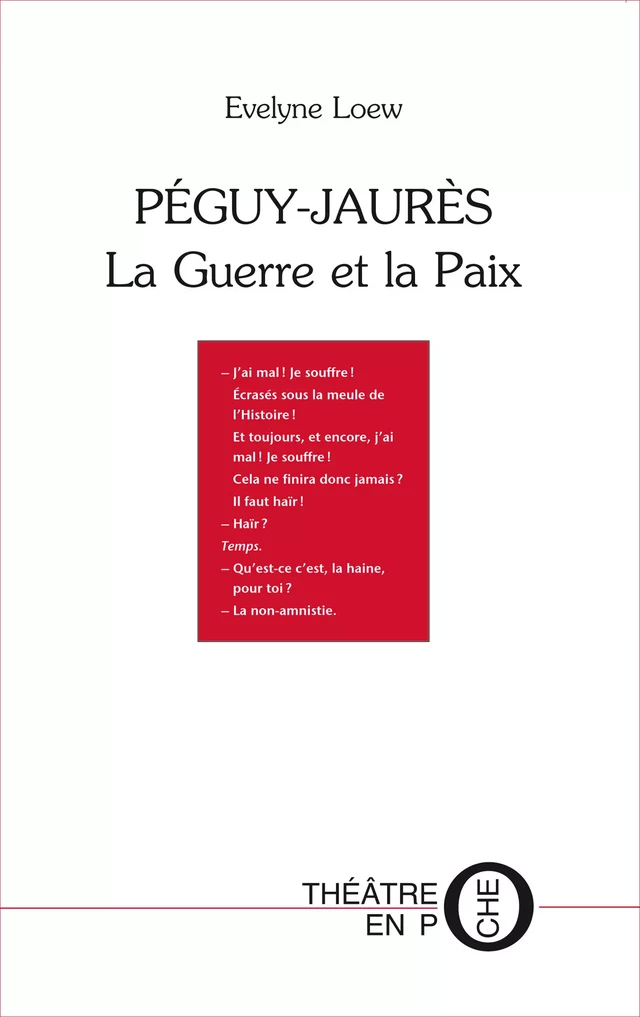 Péguy - Jaurès - Evelyne Loew - Tertium éditions