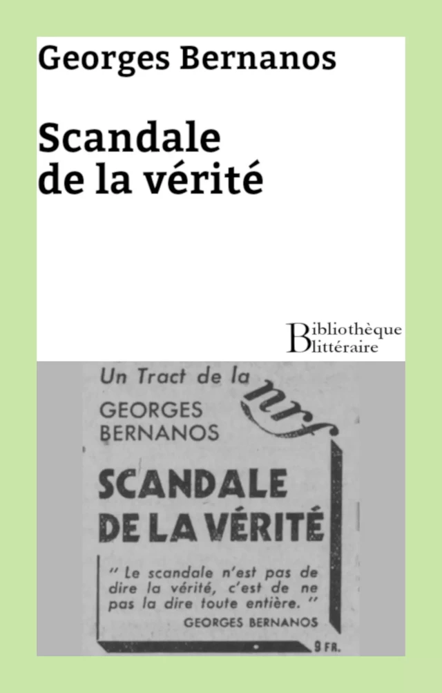 Scandale de la vérité - Georges Bernanos - Bibliothèque malgache