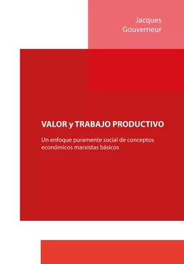 VALOR y TRABAJO PRODUCTIVO