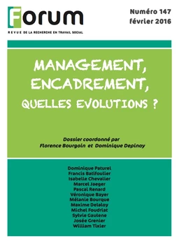 Forum 147 : Management, encadrement, quelles évolutions ?