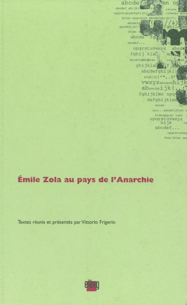 Émile Zola au pays de l'Anarchie -  - UGA Éditions