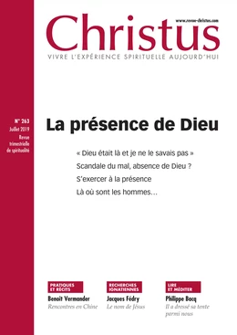 Revue Christus - La présence de Dieu