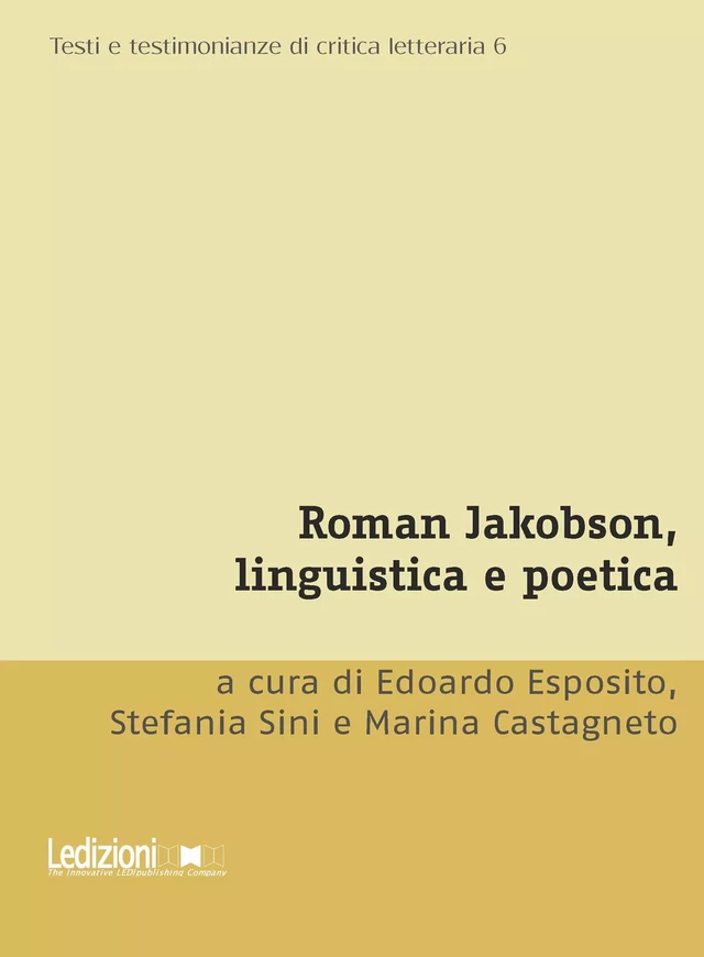 Roman Jakobson, linguistica e poetica -  - Ledizioni