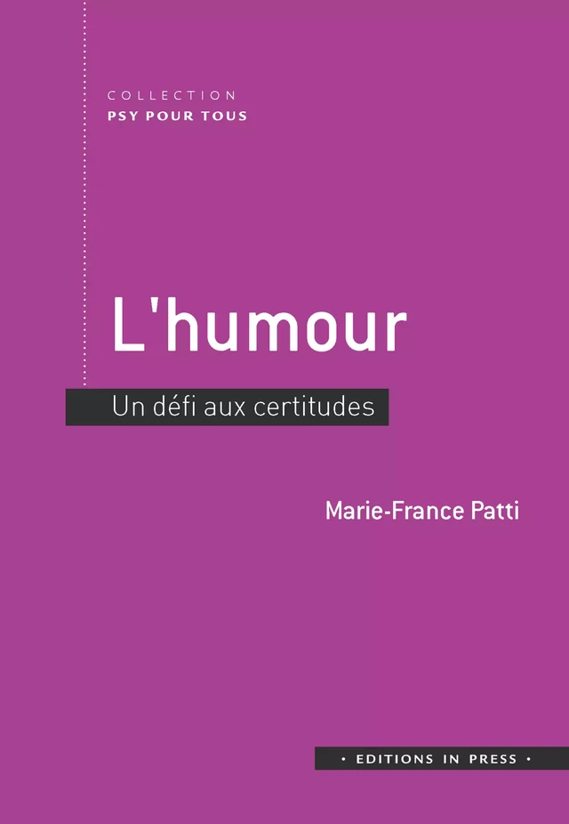 L’humour - Marie-France Patti - Éditions In Press