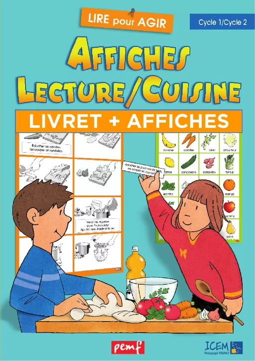 Affiches Lecture/Cuisine - Livret Pédagogique - Icem Pedagogie Freinet - PEMF