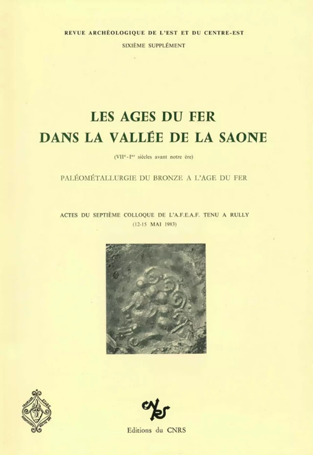 Les âges du fer dans la vallée de la Saône (VIIe - Ier siècles avant notre ère) -  - ARTEHIS Éditions