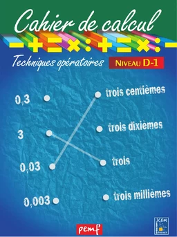 Cahier de calcul cycle 3 niveau 3A