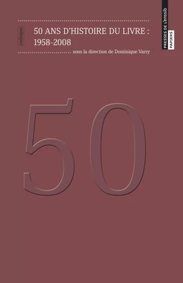 50 ans d’histoire du livre