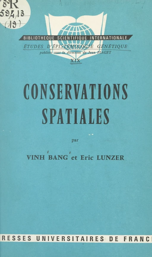 Conservations spatiales - Vinh Bang, Eric Lunzer - FeniXX réédition numérique