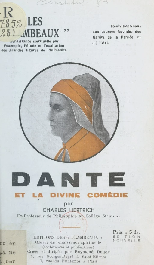 Dante et La divine comédie - Charles Hertrich - FeniXX réédition numérique