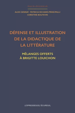 Défense et illustration de la didactique de la littérature