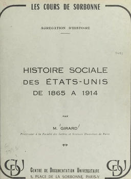 Histoire sociale des États-Unis de 1865 à 1914