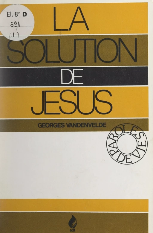 La solution de Jésus - Georges Vandenvelde - FeniXX réédition numérique